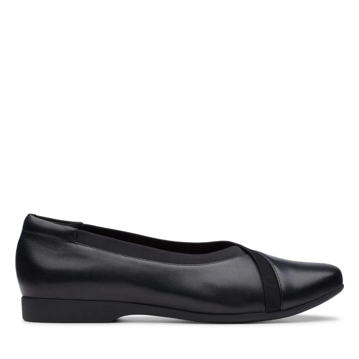 Clarks Un Darcey Ease Black Leather Flat 4 Clarks Un Darcey Ease Black Leather Flat - Image 2