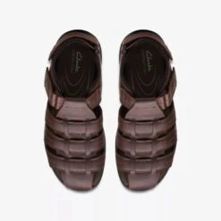 Clarks Walkford Fish Brown -Walking On A Cloud clawalkfordf02c