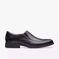 Clarks Whiddon Step Black Leather Dress Loafer -Walking On A Cloud clawhiddonstep1d