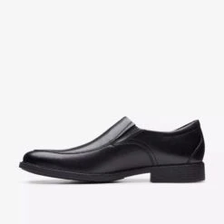 Clarks Whiddon Step Black Leather Dress Loafer -Walking On A Cloud clawhiddonstep1e