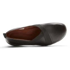 Penfield Envelope Black Leather Slip-On Flat 12 Penfield Envelope Black Leather Slip-On Flat -Walking On A Cloud cobpenfielde01f