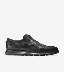 Cole Haan Grand2Wing Tip Black -Walking On A Cloud colgrandwo001g