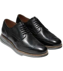 Cole Haan ØriginalGrand Wingtip Oxford Black -Walking On A Cloud colgrandwo01f
