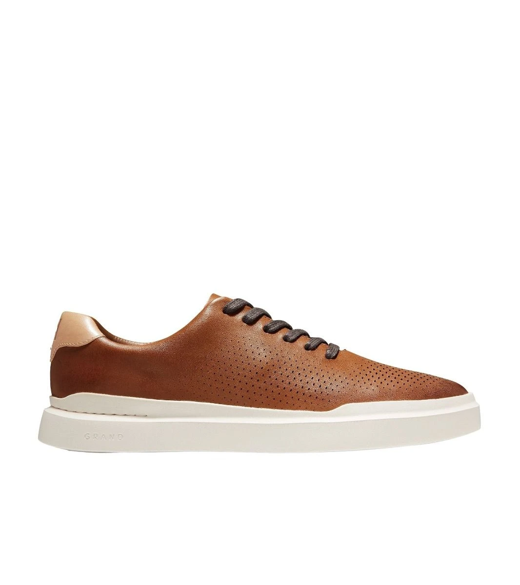 Cole Haan GrandPrø Rally Laser Cut Tan Brown Leather Lace-Up Sneaker 4 Cole Haan GrandPrø Rally Laser Cut Tan Brown Leather Lace-Up Sneaker - Image 2