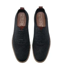 Cole Haan ZERØGRAND Wingtip Oxford Black Stitchlite -Walking On A Cloud colstitchlite01e