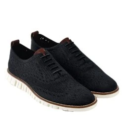 Cole Haan ZERØGRAND Wingtip Oxford Black Stitchlite -Walking On A Cloud colstitchlite01f