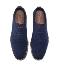 Cole Haan ZERØGRAND Wingtip Oxford Blue Stitchlite -Walking On A Cloud colstitchlite03g