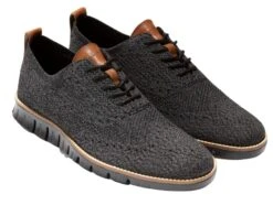 Cole Haan ZERØGRAND Wingtip Oxford Black Magnet Stitchlite -Walking On A Cloud colstitchlite05af