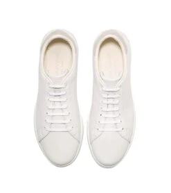 Cole Haan GrandPrø White Leather Lace-Up Tennis Sneaker -Walking On A Cloud coltennis09ef