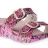 Dansko Kandi Pink Paisley Floral EVA Double Strap Slide Sandal -Walking On A Cloud dankandi13