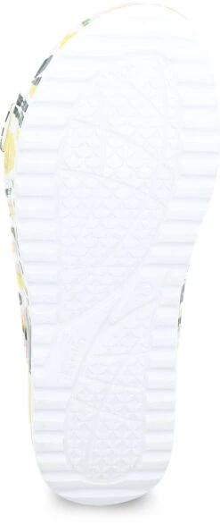 Dansko Kandi Lemons Yellow EVA Double Strap Slide Sandal -Walking On A Cloud dankandi14c