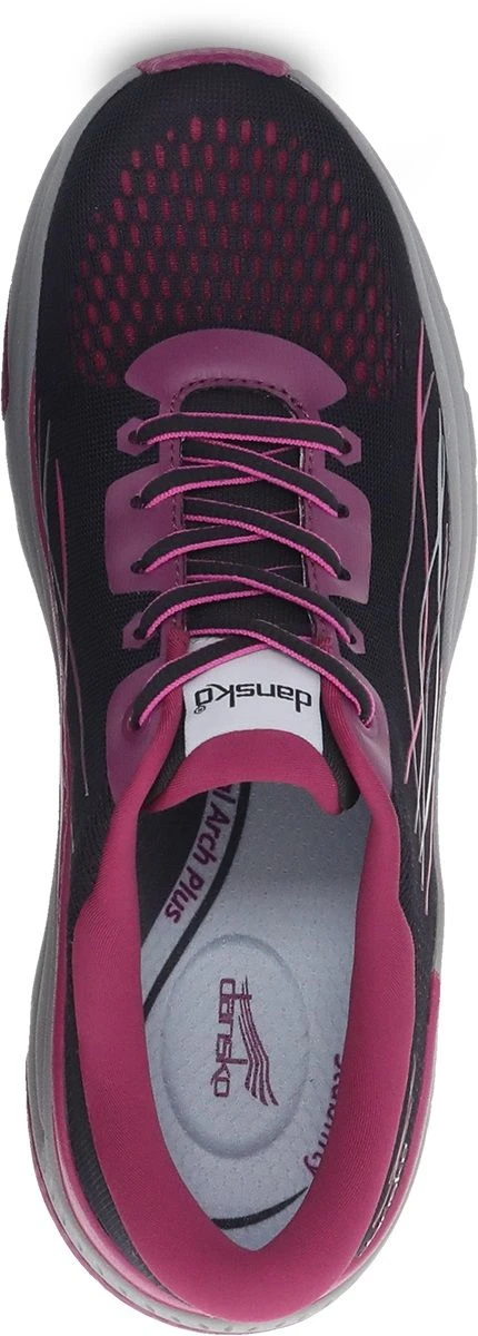 Dansko Pace Black Berry Mesh Lace-Up Walking Shoe 4 Dansko Pace Black Berry Mesh Lace-Up Walking Shoe - Image 2