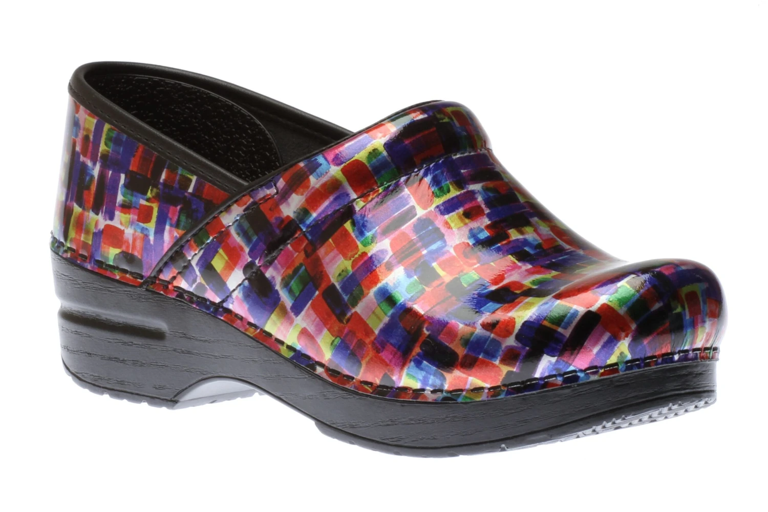 Dansko Professional Colour Block Patent Clog 3 Dansko Professional Colour Block Patent Clog