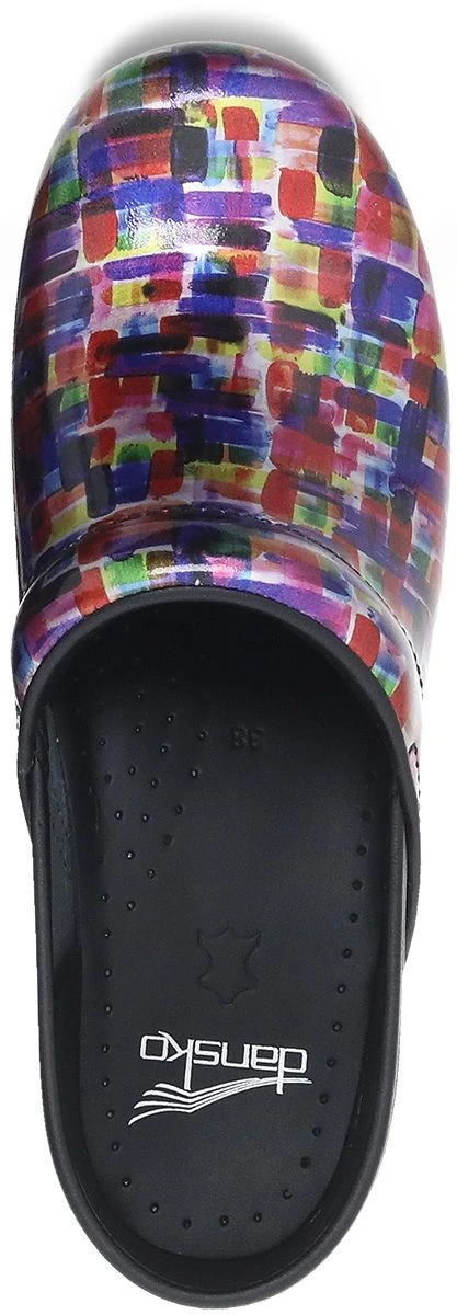 Dansko Professional Colour Block Patent Clog 4 Dansko Professional Colour Block Patent Clog - Image 2