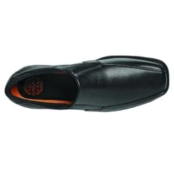 Dillon Black Leather Slip-On Dress Shoe -Walking On A Cloud dundillon01b