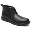 Johnson Black Leather Chukka Boot -Walking On A Cloud dunjohnston01