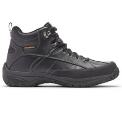Lawrence Black Leather Waterproof Boot -Walking On A Cloud dunlawrence01d
