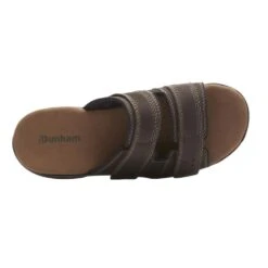 Newport Dark Brown Adjustable Slide Sandal -Walking On A Cloud dunnewports02f