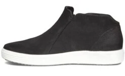 ECCO Soft 7 Black Leather White Sole Zip Low Ankle Bootie 8 ECCO Soft 7 Black Leather White Sole Zip Low Ankle Bootie -Walking On A Cloud ecc43024301b