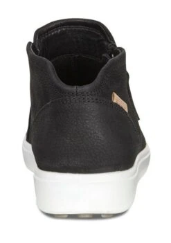 ECCO Soft 7 Black Leather White Sole Zip Low Ankle Bootie 9 ECCO Soft 7 Black Leather White Sole Zip Low Ankle Bootie -Walking On A Cloud ecc43024301c