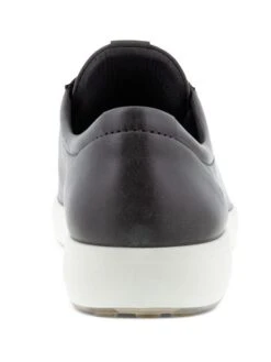 ECCO Men's Soft 7 Titanium Grey Leather Lace-Up Sneaker -Walking On A Cloud ecc47036405c