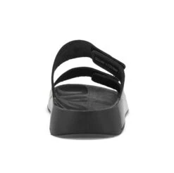 ECCO Men's 2nd Cozmo Black Leather Double Strap Slide Sandal 7 ECCO Men's 2nd Cozmo Black Leather Double Strap Slide Sandal -Walking On A Cloud ecc50090401c