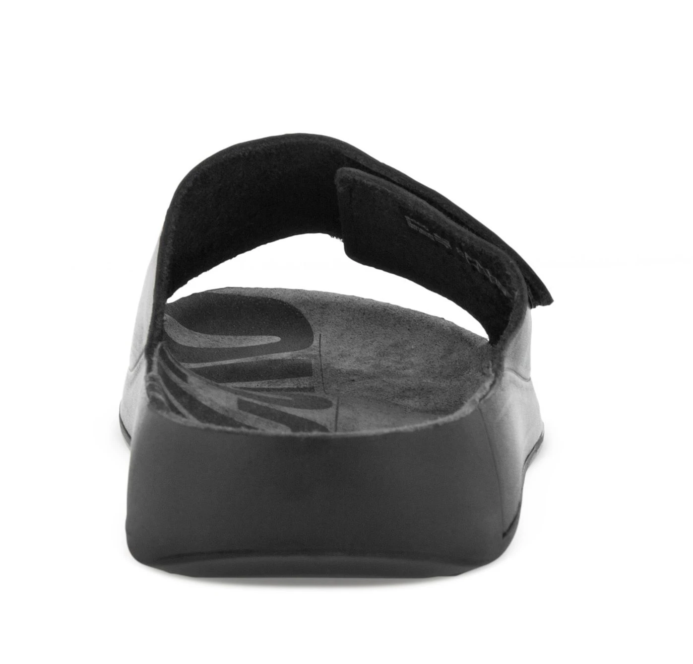 ECCO Men's 2nd Cozmo Black Leather Slide Sandal 5 ECCO Men's 2nd Cozmo Black Leather Slide Sandal - Image 3