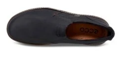 ECCO Turn Black Leather Gore-Tex Waterproof Slip-On Shoe -Walking On A Cloud ecc51018401c