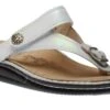 Finn Comfort Alexandria White Leather Thong Sandal -Walking On A Cloud finalexandria09