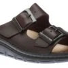 Finn Comfort Cayman Men's Brown Leather Slide Sandal