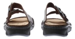 Finn Comfort Cayman Men's Brown Leather Slide Sandal -Walking On A Cloud fincayman02d