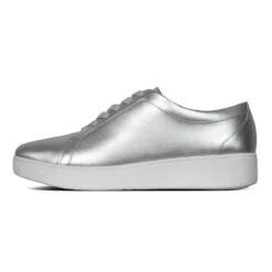 Rally Silver Leather Sneaker -Walking On A Cloud fitrallys11d