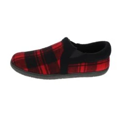 Jacob Red Black Plaid Slip-On Slipper -Walking On A Cloud foajacob10d