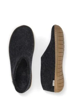 Glerups Shoe Charcoal Rubber -Walking On A Cloud gleshoers01c