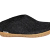 Glerups Slip-On Charcoal Rubber -Walking On A Cloud glesliponrs01