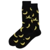 Hotsox Men's Banana Peels Crew Socks -Walking On A Cloud hotbanana