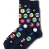 Hotsox Men's Billiards Crew Socks 2 Hotsox Men's Billiards Crew Socks -Walking On A Cloud hotbillards