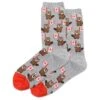Hotsox Women's Canada Beavers Crew Socks -Walking On A Cloud hotcanadabeaver