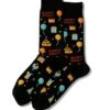Hotsox Men's Happy Birthday Crew Socks -Walking On A Cloud hothappybirtmen