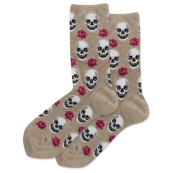 Hotsox Women's Skull And Roses Socks