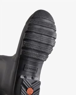 Hunter Women's Original Black Short Rain Boot -Walking On A Cloud hunw2375801e