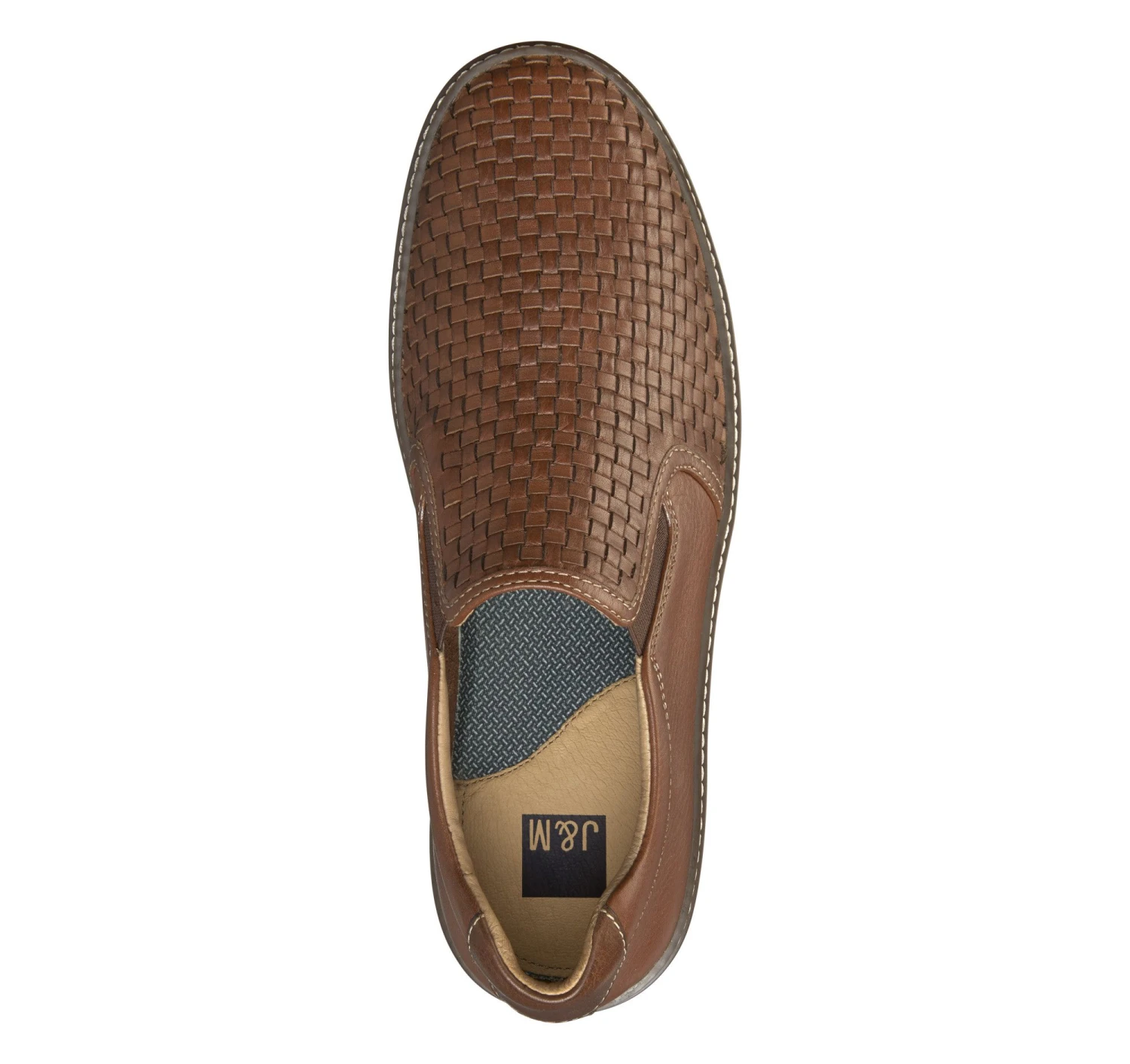 McGuffey Woven Tan Brown Leather Slip-On Sneaker 4 McGuffey Woven Tan Brown Leather Slip-On Sneaker - Image 2