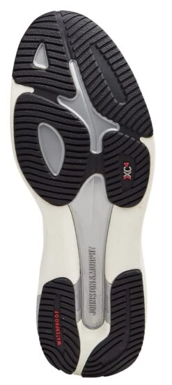 XC4 TR1-Luxe Hybrid Black Leather Lace-Up Sneaker -Walking On A Cloud johtr1luxe01c