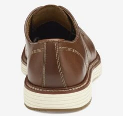 Upton Tan Brown Leather Plain Toe Derby Dress Shoe 10 Upton Tan Brown Leather Plain Toe Derby Dress Shoe -Walking On A Cloud johupton06d