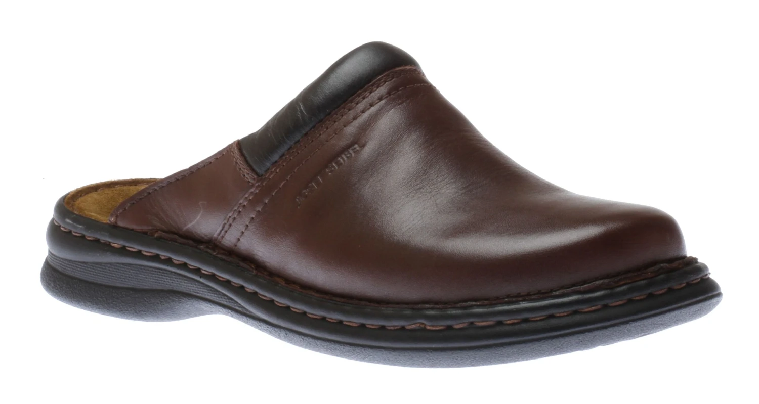 Josef Seibel Max Brandy Brown Leather Slipper