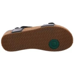 Josef Seibel Tonga 25 Black Leather Asymmetrical Sandal -Walking On A Cloud jos78519 815600c