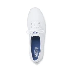 Keds Champion White Lace-Up Canvas Sneaker -Walking On A Cloud kedchampion09b