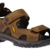 Keen Targhee III Bison Brown Leather Open Toe Hiking Sandal -Walking On A Cloud kee1022423
