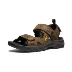 Keen Targhee III Bison Brown Leather Open Toe Hiking Sandal -Walking On A Cloud kee1022423d