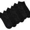 K. Bell Women's Black No Show Socks (Six Pair Pack) -Walking On A Cloud kswf18c787